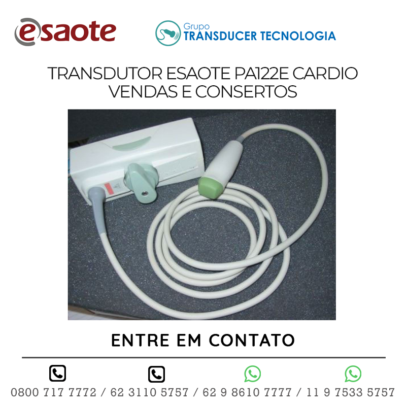 TRANSDUTOR ESAOTE PA122E CARDIO VENDAS E CONSERTOS
