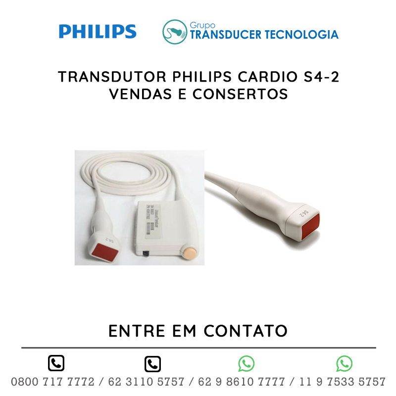 TRANSDUTOR PHILIPS CARDIO S4 2 VENDAS E CONSERTOS